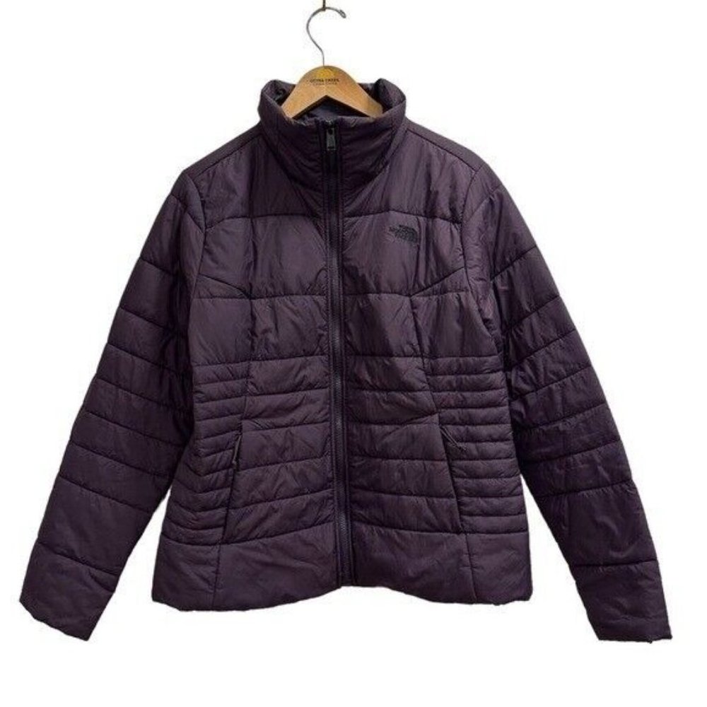The North Face Wms Evelu Down Hybrid Jacket Plum Size Large - Picture 2 of 12